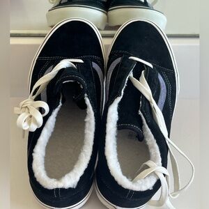 Black Vans Sneakers, black in color